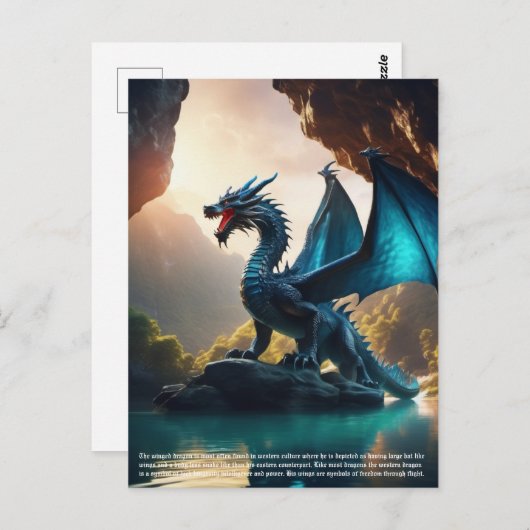 Carte Postale Dragon (Devant / Derrière)