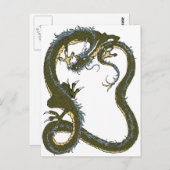 Carte Postale dragon (Devant / Derrière)