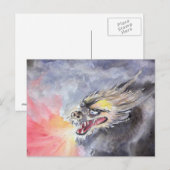 CARTE POSTALE DRAGON (Devant / Derrière)
