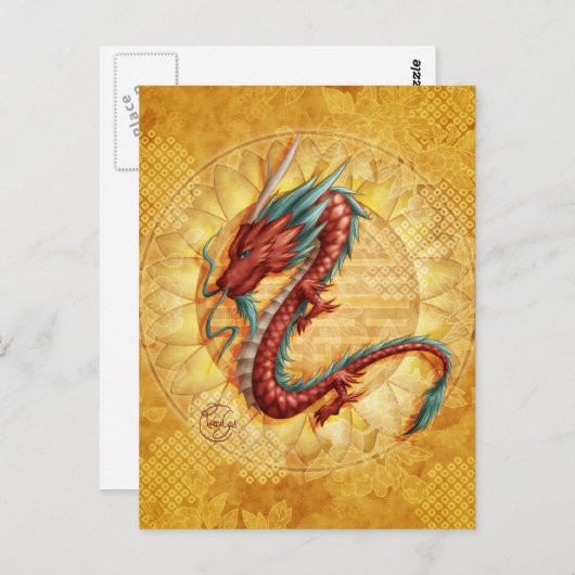 Carte Postale Dragon (Devant / Derrière)