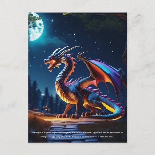 Carte Postale Dragon (Devant)