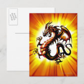 Carte Postale Dragon 3 (Devant / Derrière)
