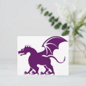 Carte Postale Dragon à 4 pattes (Debout devant)