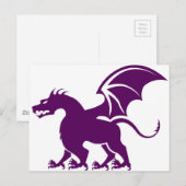 Carte Postale Dragon à 4 pattes (Devant / Derrière)
