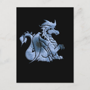 Carte postale Dragon à ailes bleues