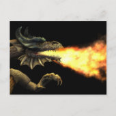 Carte Postale Dragon à souffle de feu (Devant)