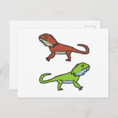 Carte Postale Dragon à tête (Devant / Derrière)