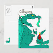 Carte Postale Dragon affamé (Devant / Derrière)