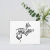 Carte postale Dragon ailé ou Wyvern (Debout devant)