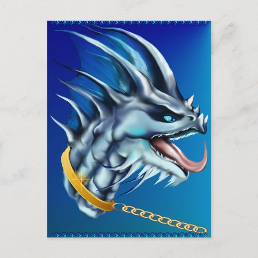Carte postale Dragon and Gold Chain (Devant)