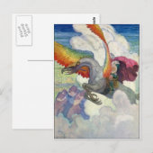 Carte Postale Dragon arc-en-ciel (Devant / Derrière)