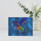 Carte Postale Dragon Arc-en-Ciel (Debout devant)
