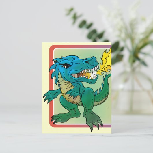 Carte Postale Dragon Art inspiré par Little t par Scott Rosema (Debout devant)