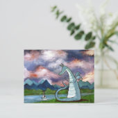 Carte postale Dragon Art Sympa Whimsical (Debout devant)