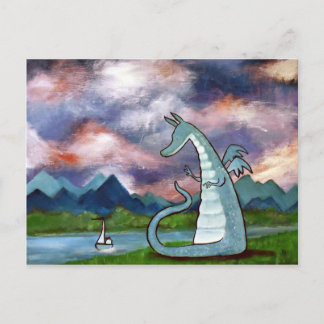 Carte postale Dragon Art Sympa Whimsical