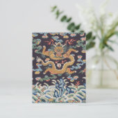 Carte Postale Dragon asiatique chinois Art coloré (Debout devant)