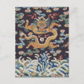 Carte Postale Dragon asiatique chinois Art coloré (Devant)
