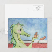 Carte Postale Dragon avec souris (Devant / Derrière)