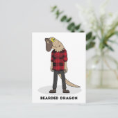 Carte Postale Dragon barbu (Debout devant)