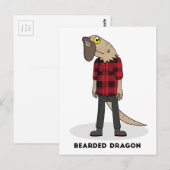 Carte Postale Dragon barbu (Devant / Derrière)