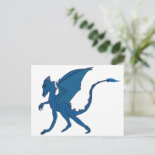 Carte postale Dragon Bleu par IDC (Debout devant)