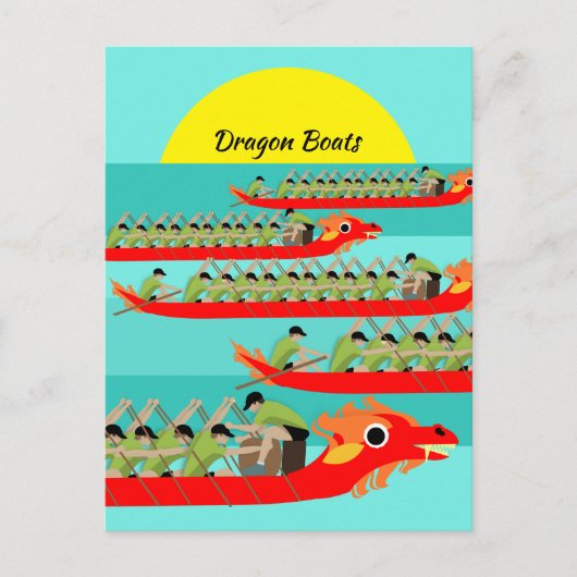 Carte Postale Dragon Boat Racing (Devant)