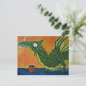 Carte postale Dragon Café (Debout devant)