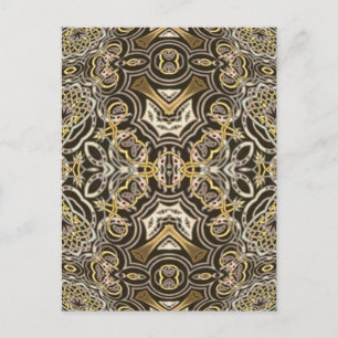 Carte Postale Dragon celtique délice Kaleidoscope Mandala