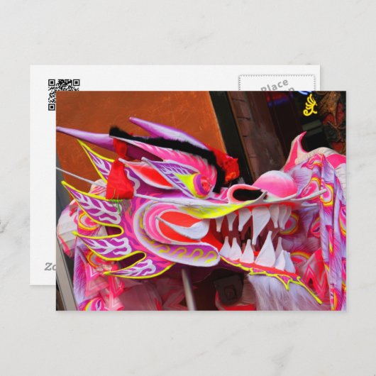 Carte Postale Dragon chinois (Devant / Derrière)