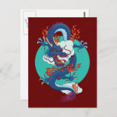 Carte Postale Dragon chinois (Devant / Derrière)