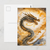 Carte Postale Dragon chinois (Devant / Derrière)