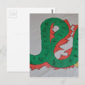 Carte Postale Dragon chinois (Devant / Derrière)