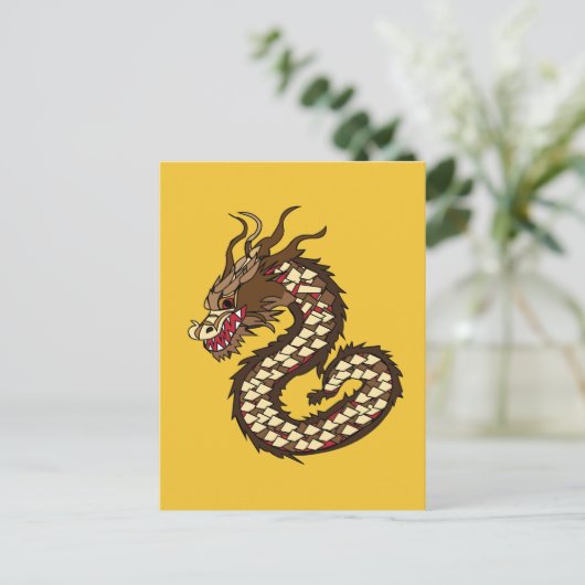 Carte Postale Dragon chinois (Debout devant)