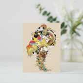 Carte Postale Dragon chinois et phoenix (Debout devant)