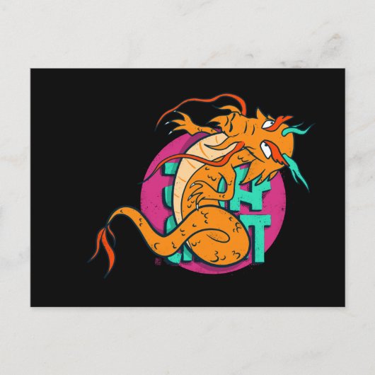 Carte Postale Dragon chinois long style asiatique (Devant)