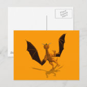 Carte Postale Dragon Citrouille orange (Devant / Derrière)