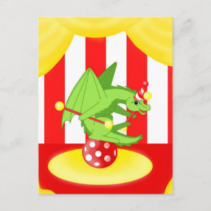 Carte Postale Dragon Clowne