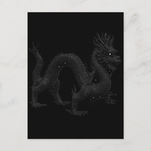 Carte Postale Dragon dans les étoiles (Devant)