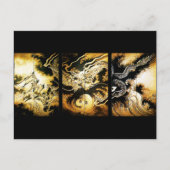 Carte Postale Dragon dans les nuages Hiroshige Art japonais (Devant)