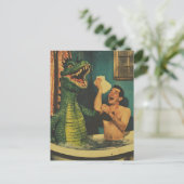 Carte Postale Dragon dans mon bainBubble (Debout devant)