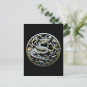 Carte Postale Dragon de bronze chinois / Salutations et cadeaux  (Debout devant)
