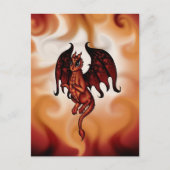 Carte Postale Dragon de fée de feu (Devant)