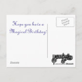 Carte Postale Dragon de gâteau d'anniversaire (Dos)