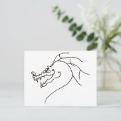 Carte Postale Dragon de gribouillage (Debout devant)