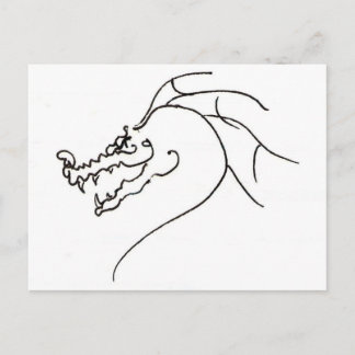 Carte Postale Dragon de gribouillage