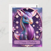 Carte Postale Dragon de Lila Pink (Devant / Derrière)