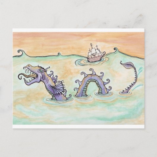 Carte Postale Dragon de mer (Devant)
