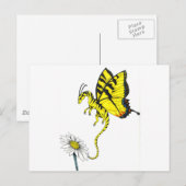 Carte Postale Dragon de papillon (Devant / Derrière)