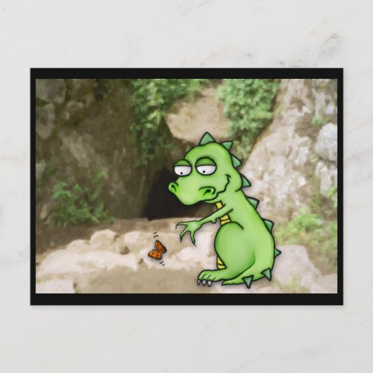 Carte Postale Dragon de papillon (Devant)