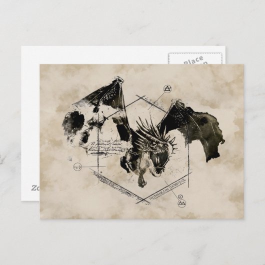 Carte Postale Dragon de queue hongroise (Devant / Derrière)